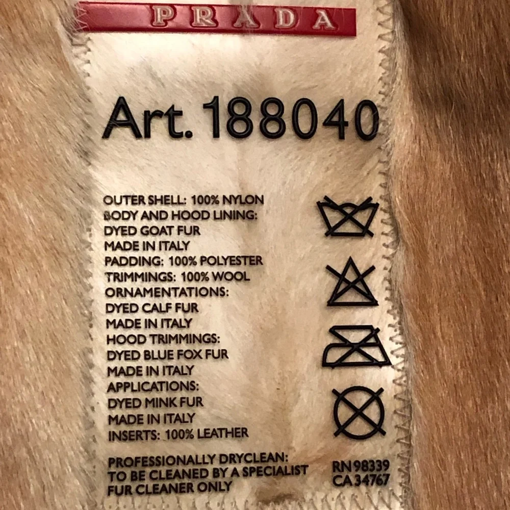 Prada fur lined hooded jacket - Picture 6 of 8